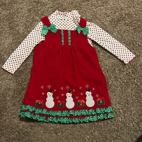 Corduroy Christmas 2 Piece Dress 3T - Picture 1 of 6